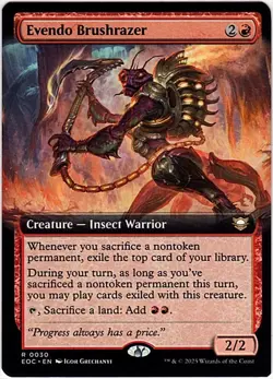 MTG Edge Of Eternities Evendo Brushrazer Commander Extended Art (Rare) - Image 1