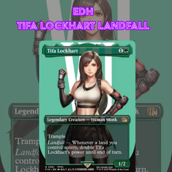 EDH - Tifa Lockhart, MTG Commander Deck, Green, Bracket 2, Final Fantasy - Image 1
