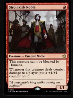 1 x Stromkirk Noble-Magic the Gathering-MTG-Foundations-Near Mint-rare - Image 1