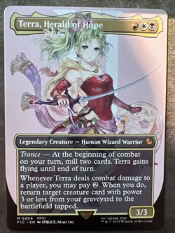 Terra, Herald of Hope MTG Final Fantasy Borderless Mythic Rare Card 0204 - Image 1