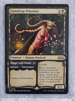 MTG Gumdrop Poisoner (Showcase) #280 Wilds of Eldraine Magic Gathering Rare NM - Image 4