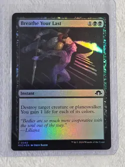 MTG Breathe Your Last FOIL - Modern Horizons 3 #82 Magic Gathering Card NM - Image 5