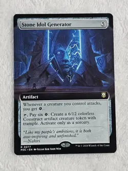 MTG Stone Idol Generator (Extended Art) - Modern Horizons 3 #77 Card Rare NM - Image 1