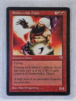 MTG Emberwilde Djinn - Mirage (MIR) 1996 Magic The Gathering Card Rare NM - Image 5