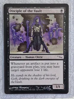 MTG Disciple of the Vault - Mirrodin (MRD) #62 Magic the Gathering Card NM - Image 4