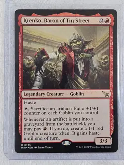 MTG Krenko, Baron of Tin Street #135 Murders at Karlov Manor Magic Card Rare NM - Image 4