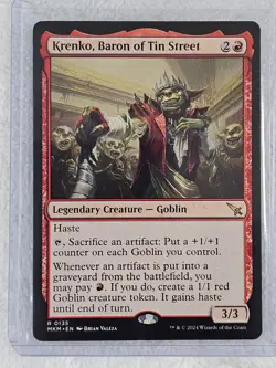 MTG Krenko, Baron of Tin Street #135 Murders at Karlov Manor Magic Card Rare NM - Image 5