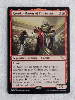 MTG Krenko, Baron of Tin Street #135 Murders at Karlov Manor Magic Card Rare NM - Image 1
