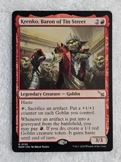 MTG Krenko, Baron of Tin Street #135 Murders at Karlov Manor Magic Card Rare NM - Image 2