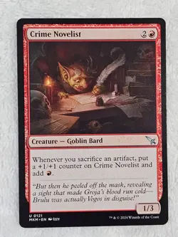 MTG Crime Novelist #121 Murders at Karlov Manor Magic Card Uncommon NM - Image 2
