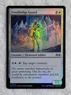 MTG Frostbridge Guard FOIL #14 Wilds of Eldraine Magic the Gathering NM - Image 1