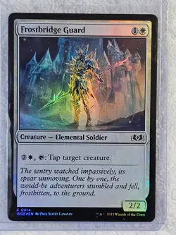 MTG Frostbridge Guard FOIL #14 Wilds of Eldraine Magic the Gathering NM - Image 5