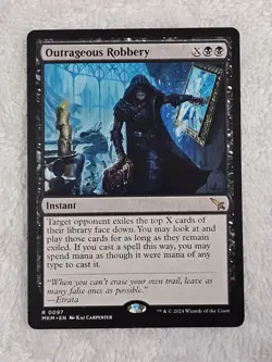 MTG Outrageous Robbery #97 Murders at Karlov Manor Magic Card Rare NM - Image 1