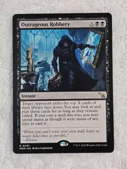 MTG Outrageous Robbery #97 Murders at Karlov Manor Magic Card Rare NM - Image 2