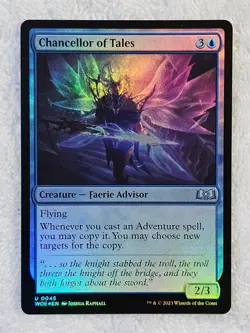 MTG Chancellor of Tales FOIL #45 Wilds of Eldraine Magic the Gathering U NM - Image 2