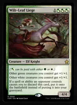 1 x Wilt-Leaf Liege-Magic the Gathering-MTG-Foundations-Near Mint-rare - Image 1