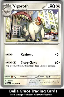 Vigoroth #161/193 SV02: Paldea Evolved Pokemon Uncommon - Image 1