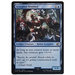 x4 Scorpion Sentinel FIN MTG M/NM Playset 4x Common Blue Artifact Creature TCG - Image 1