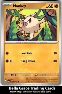 Mankey #106/193 SV02: Paldea Evolved Pokemon Common - Image 1