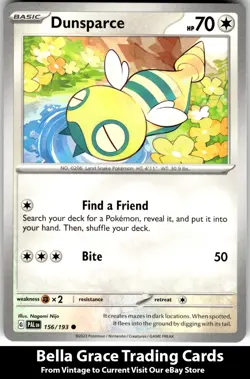 Dunsparce #156/193 SV02: Paldea Evolved Pokemon Common - Image 1