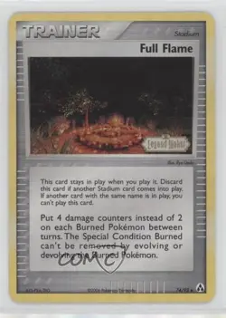 Full Flame Reverse Foil Pokemon EX Legend Maker #74 2006 9ad - Image 1