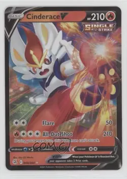 Cinderace V Pokemon Sword & Shield Fusion Strike #044 12g7 - Image 1