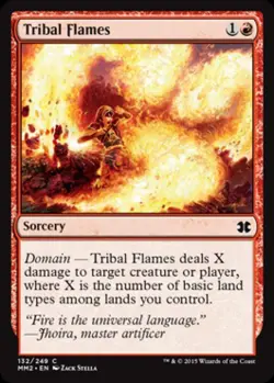 Tribal Flames -Foil Light Play MTG Modern Masters 2015 - Image 1