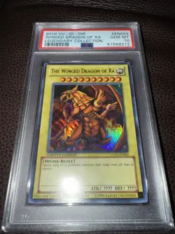 PSA 10 The Winged Dragon of RA LC01-EN003 2010 Legendary Collection Yugioh - Image 1