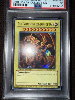 PSA 10 The Winged Dragon of RA LC01-EN003 2010 Legendary Collection Yugioh - Image 3
