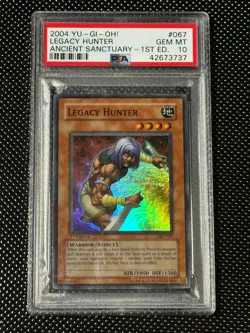 YUGIOH PSA 10 2004 Legacy Hunter AST-067 Super Rare 1st Edition *3737 - Image 1