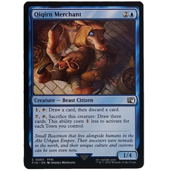 x4 Qiqirn Merchant FIN MTG M/NM Playset 4x Common Blue Creature Beast Citizen - Image 1