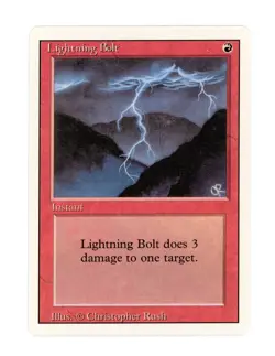 Lightning Bolt - Revised - Magic the Gathering MTG - Near mint - Image 1