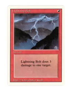 Lightning Bolt - Revised - Magic the Gathering MTG - Near mint - Image 1