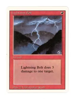 Lightning Bolt - Revised - Magic the Gathering MTG - Near mint - Image 1