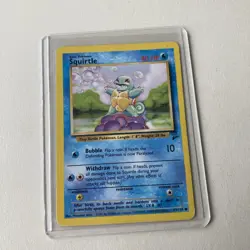 Squirtle Pokemon Card 63/102 Original Base Set TCG - Image 1