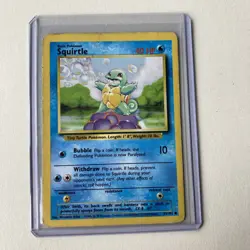 Squirtle Pokemon Card 63/102 Original Base Set TCG excellent Condition - Image 1
