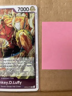 One Piece Monkey.D.Luffy Dash Pack Kingdoms of Intrigue Promo Card (A1) - Image 5