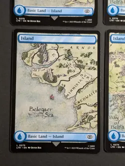 MTG - 4x Island (275 + 274) - NM Full Art - Pack Fresh Lord of the Rings - Magic - Image 5