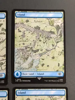 MTG - 4x Island (275 + 274) - NM Full Art - Pack Fresh Lord of the Rings - Magic - Image 4