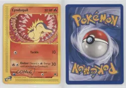 Cyndaquil Pokemon e-Card Series Expedition #105 2002 07r2 - Image 3