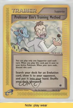 Professor Elm's Training Method Pokemon e-Card Series Expedition #148 READ 2f4 - Image 1