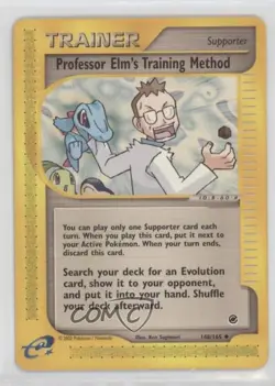 Professor Elm's Training Method Pokemon e-Card Series Expedition #148 2002 0zo4 - Image 1