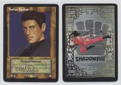 1995 Shadowfist Collectible Card Game Standard Swiss Banker 0e3 - Image 3