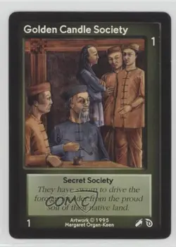 1995 Shadowfist Collectible Card Game Standard Golden Candle Society 0e3 - Image 1
