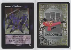 1995 Shadowfist Collectible Card Game Standard Vassals of the Lotus 0e3 - Image 3