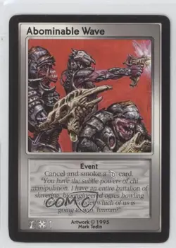 1995 Shadowfist Collectible Card Game Standard Abominable Wave 0e3 - Image 1