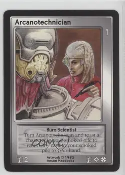 1995 Shadowfist Collectible Card Game Standard Arcanotechnician 0e3 - Image 1