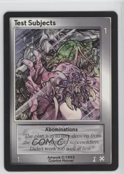 1995 Shadowfist Collectible Card Game Standard Test Subjects 0e3 - Image 1