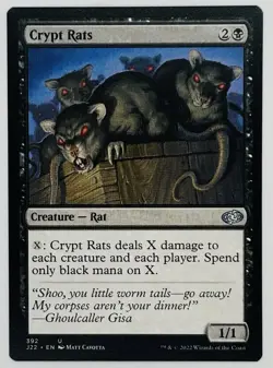 MTG Crypt Rats Jumpstart 2022 Regular - Image 1