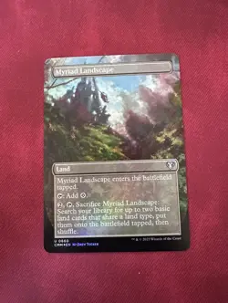 Myriad Landscape FOIL BORDERLESS - NM - MTG CMM - Magic the Gathering - Image 1